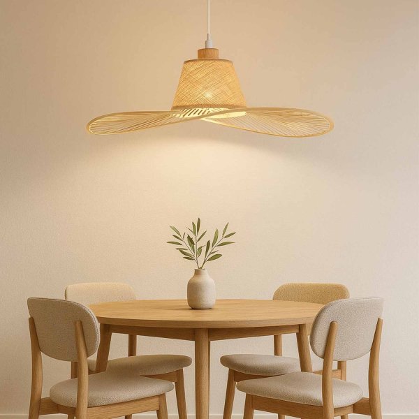 Suspension Yulian Ø60 cm, design circulaire moderne pour plafond